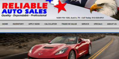 Reliable Auto Sales Used Car Dealership North Austin TX 78728